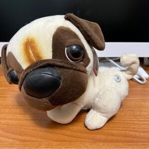 THE DOG Artlist Collection PUG 9” 2003 Artist Plush Toy Barks Wags Tail Animated